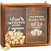 Stock Preferred Wooden Shadow Box Frame 13&quot; x 11&quot; x 2.5&quot; Brown
