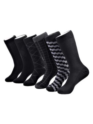 Mio Marino Men&#39;s Modern Collection Dress Socks 6 Pack