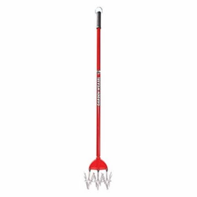 Garden Weasel 90206 Cultivator and Tiller, Durable Steel, Detachable Tines, No Bending, Red