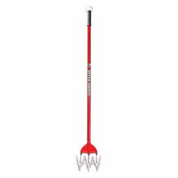 Garden Weasel 90206 Cultivator and Tiller, Durable Steel, Detachable Tines, No Bending, Red