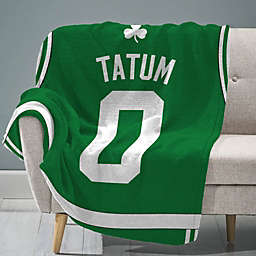 Sleep Squad Boston Celtics Jayson Tatum  60-Inch X 80-Inch Raschel Plush Blanke