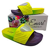 ENARI Toddler Girl Purple Slide Sandals Size 13