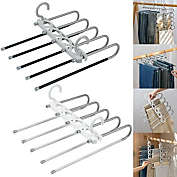 Duety Stainless Steel Clothes Hangers for Scarf Ties, Jeans & Trousers