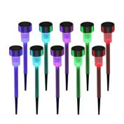 Inq Boutique 10PCS Garden Outdoor Spots Lights LED Lawn Solar Landscape Path Lights Yard Lamp