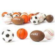 Set of 24 Sports 2.5" Stress Balls - Includes Soccer Ball, Basketball, Football, Baseball Squeeze Balls for Stress Relief, Party Favors, Ball Games and Prizes, Stocking Stuffers - Bulk 2 Dozen Balls