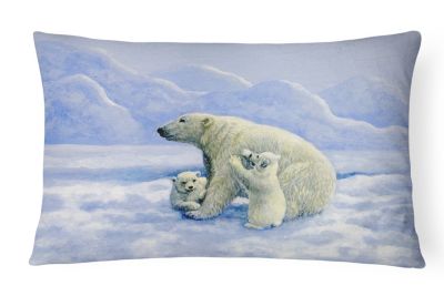 Polar Bear Lover Gifts Black Pattern Cute Baby Polar Bear Love Gift Arctic Throw Pillow 16x16 Multicolor