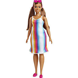 Barbie Loves The Ocean Beach-Themed Doll (11.5" Curvy Brunette), Made from Recycled Plastics