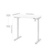 Bestar 24 x 48 Electric Height adjustable table in White