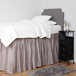 Dormify Ruffled Dorm Bedskirt - Grey