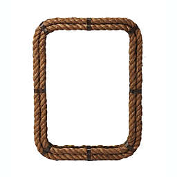 Butler Darby Transitional Rectangular Rope Wall Mirror - Light Brown