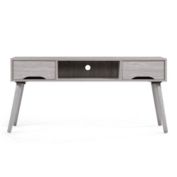 Contemporary Home Living 47.25" Oak Gray Contemporary TV Console Stand