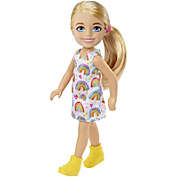 Mattel Barbie Chelsea Blonde Hair Rainbow Dress Doll