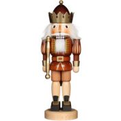 Alexander Taron 15.75" Free Standing Christian Ulbricht Handcrafted Wooden King Nutcracker