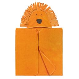 Ninety Six Kids Bath Collection 27" x 54" Cotton Orange Lion Hooded Bath Towel