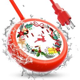 ESHLDTY Round Xmas Power Strip, 6 FT