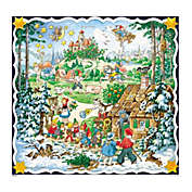 Korsch Seasonal Decorative Wonderland Christmas Advent Calendar - 12"H x 12"W x .1"D