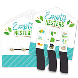 Big Dot of Happiness Empty Nesters - Empty Nest Party Game Pickle Cards - Pull Tabs 3-in-a-Row - Set of 12