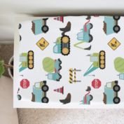 Honey Lemonade - Changing Pad Cover (Construction Trucks)