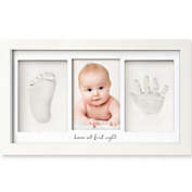 KeaBabies Baby Handprint & Footprint Duo Frame (Alpine White)