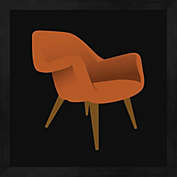 Great Art Now Mid Century Chair II by Posters International Studio 13-Inch x 13-Inch Framed Wall Art