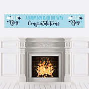 Big Dot of Happiness It&#39;s a Boy - Blue Baby Shower Decorations Party Banner