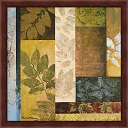 Great Art Now August Leaves I by Michael Marcon 13-Inch x 13-Inch Framed Wall Art
