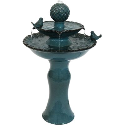 Continental Art Center CAC40079 16.93 by 9.45 by 5.51-Inch Hummingbird Fountain with Plug-In Pump for 18-Inch Glass Bird Bath