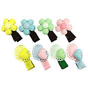 Wrapables Dress up Daisies and Hearts Spring Hair Clips, Set of 8