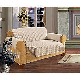 Elegant Comfort Quilted Reversible Furniture Protector Taupe Love Seat