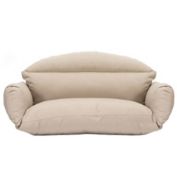 LeisureMod Hanging 2 person Egg Swing Cushion - Taupe