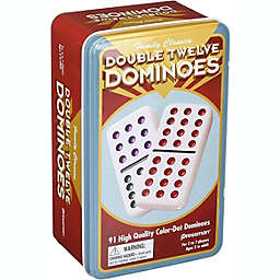 Pressman - Double Twelve Dominoes (tin game)