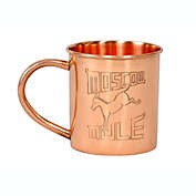 Alchemade - 100% Pure Hammered Copper Mug - Moscow Mule Mug with Etched Retro Logo For Moscow Mules, Cocktails, Or Your Favorite Beverage - Keeps Drinks Colder, Longer