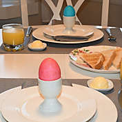 Stock Preferred Ceramic Soft Hard Egg Cup Holder in 4-Pcs White