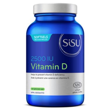 Sisu - Vitamin D 2500 IU 120 Softgels. View a larger version of this product image.