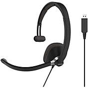 Koss - Headset Mono with Boom Mic Noise Cancelling USB Pillow Soft Ear Cushion 8ft Cord (CS295-USB)