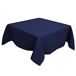 PiccoCasa Polyester Square Tablecloth, Modern Solid/Pure Dining Room Kitchen Washable Table Cover for Square Table, 55