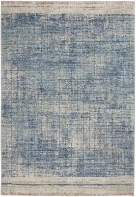 Nourison Concerto Contemporary Linear Indoor Area Rug Blue 5'3" x 7'3"
