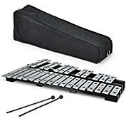 Slickblue Foldable Aluminum Glockenspiel Xylophone 30 Note with Bag