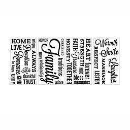 Roommates Decor Family Quote Peel and Stick Wall Decals