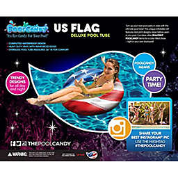 Pool Candy 36" American Flag Pool Tube - Summer Swimming Beach Pool
