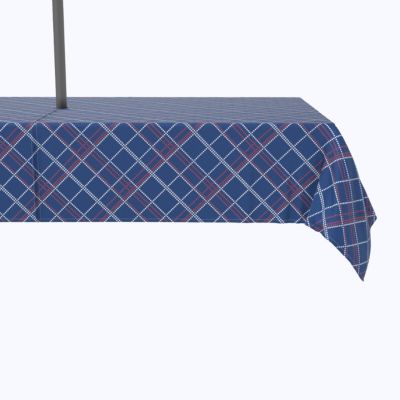 Navy and Blush Outdoor Picnic Tablecloth in 3 Sizes Washable Waterproof 