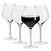 Okuna Outpost 29oz Full Bottle Extra Large Wine Glasses Set of 4, Jumbo Wine Glass for Red Wine, Chardonnay (4 x 10 In)