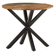 vidaXL Side Table 26.8"x26.8"x22" Solid Reclaimed Wood