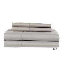 Hotel Concepts 500 Thread Count Sateen Sheet - 4 Piece Set - King, Gray
