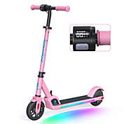 Infinity Merch  Electric Scooter for Kids, Colorful Rainbow Lights