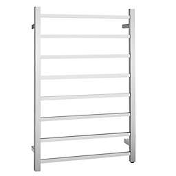 Slickblue 145W Electric Towel Warmer Wall Mounted Heated Drying Rack 8 Square Bars