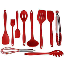 Infinity Merch Non-Stick Silicone Cooking Utensils 10 Pieces Set