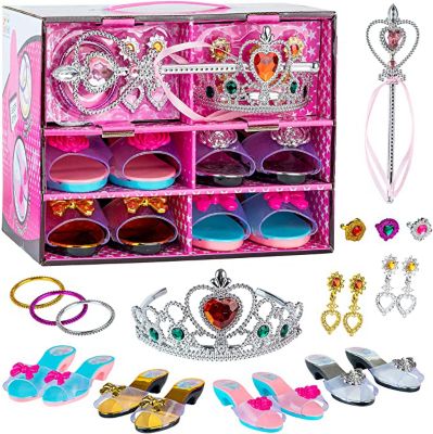 Toyvelt Princess Dress Up & Pretend Play princess jewelry set best gift for girls baby