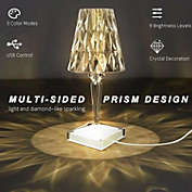 Kitcheniva Crystal Table Nightstand Lamp USB Powered, 1 Piece