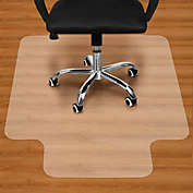 Inq Boutique 36"X48" Clear PVC Carpet Rug Protective Chair Mat Pad For Floor Office Rolling